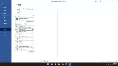 How to Print Only Selected Pages, Section Print, Odd Even In .